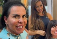 Gretchen mostra preparação de cabelo para Power Couple Brasil