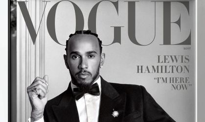 Lewis Hamilton foi capa da Revista Vogue nesta terça-feira (15), antes do Met Gala 2025