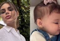 Amanda Kimberlly mostra filha Helena e brinca: "Fernanda Torres atuando"