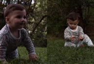 Amanda Kimberlly mostra Helena, filha de Neymar, brincando na natureza