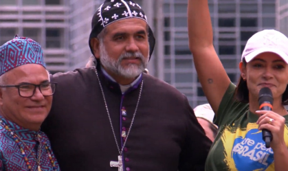 Padre Kelmon participa de manifestação pela anistia na Avenida Paulista