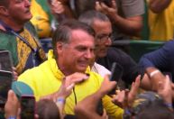Bolsonaro chega para manifestação na Avenida Paulista