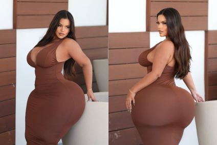 Influencer Gracie Bon chama a atenção com quadril de mais de 130 cm