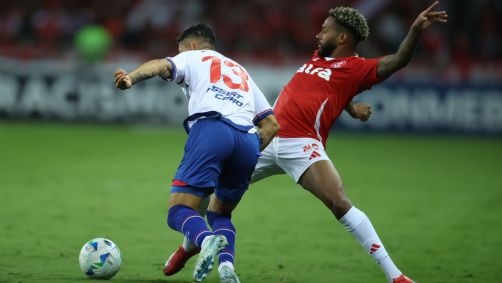 Lance de Inter x Nacional pela terceira rodada da fase de grupos da Libertadores