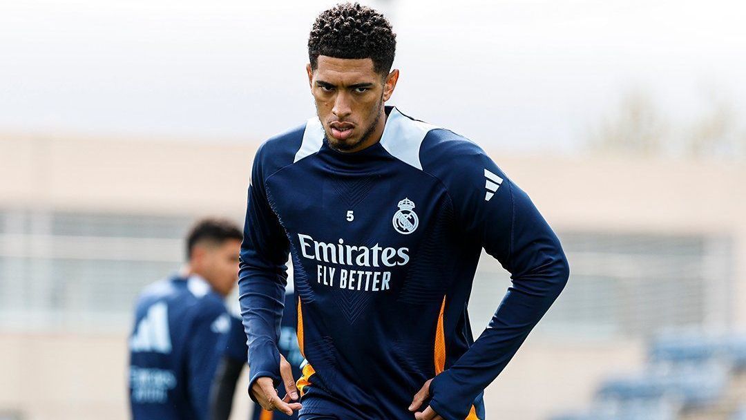 Jude Bellingham em treino do Real Madrid