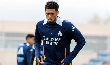 Jude Bellingham em treino do Real Madrid