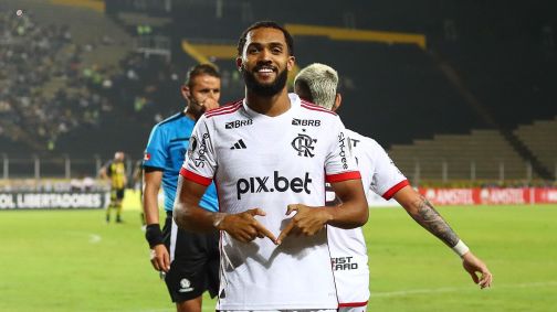 Juninho marcou contra o Deportivo Táchira e fez sua comemoração peculiar