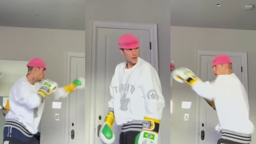 Os fãs brasileiros celebraram nos comentários que o artista está usando uma luva com o símbolo do Brasil