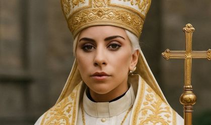 Lady Gaga foi uma das celebridades transformadas em Papa com auxílio de inteligência artificial