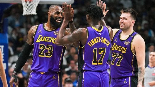 LeBron James e Doncic lideram o Los Angeles Lakers