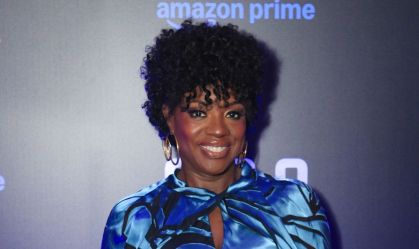 Viola Davis no evento de lançamento de "G20", no Rio de Janeiro