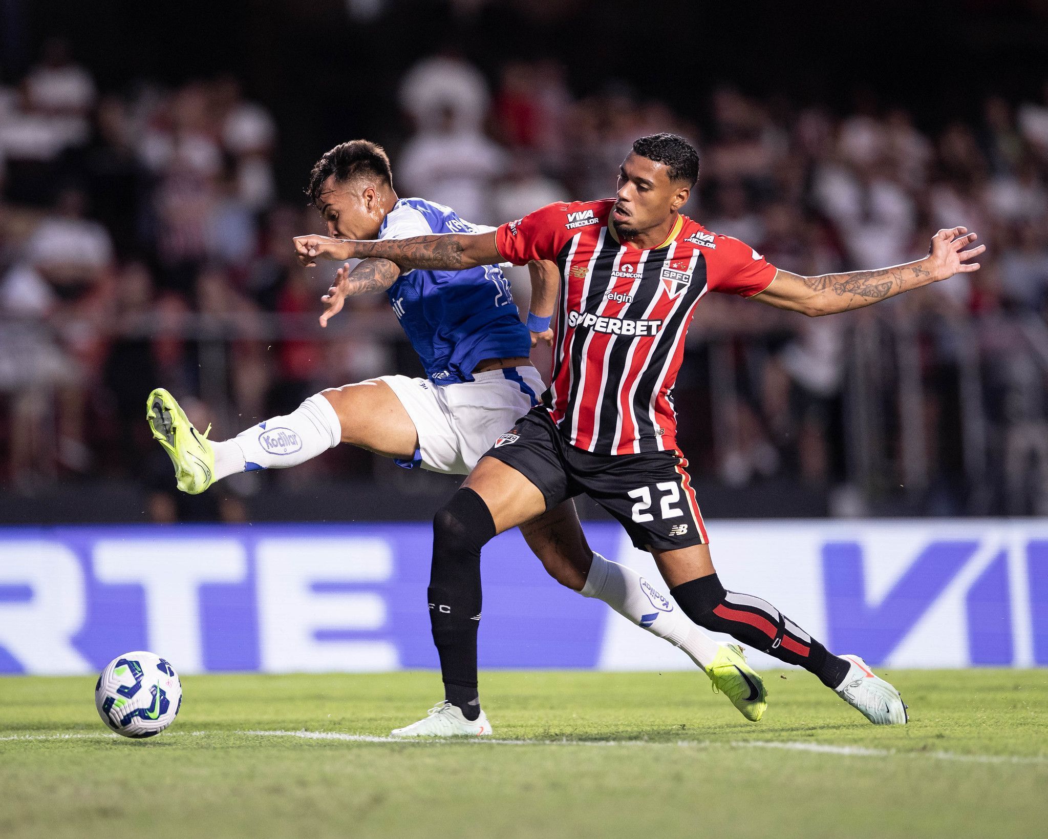 Lance de jogo em São Paulo x Cruzeiro