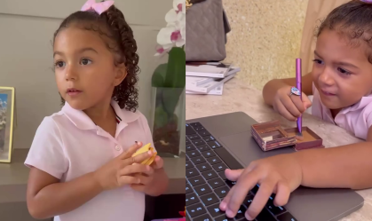 Filha de Lore Improta e Leo Santana encanta em recriação de "Mania de Você"
