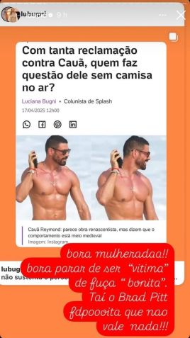Luana Piovani critica abertamente Cauã Reymond nas redes sociais • Instagram/Luana Piovani