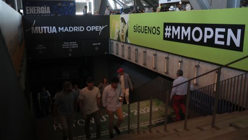 Torcedores precisaram deixar o complexo do Madrid Open em razão do apagão na Espanha