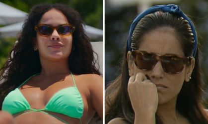 No remake, Maria de Fátima é vivida por Bella Campos; na versão original, a personagem foi de Gloria Pires