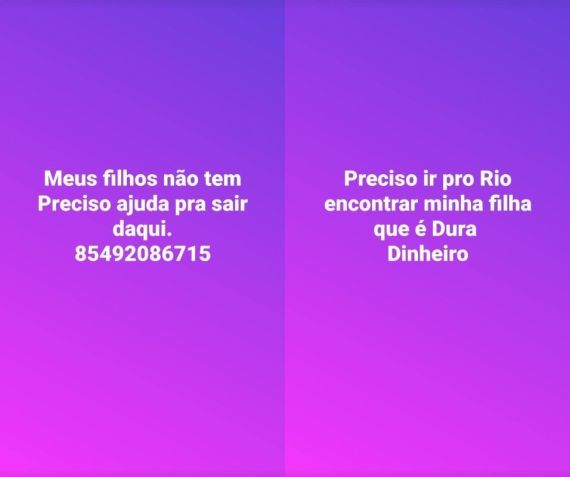 Maria Gladys pede ajuda no Facebook para voltar ao Rio • Facebook/Maria Gladys