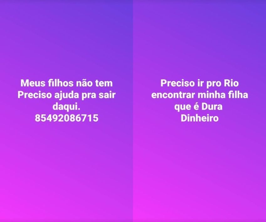 Maria Gladys pede ajuda no Facebook para voltar ao Rio • Facebook/Maria Gladys