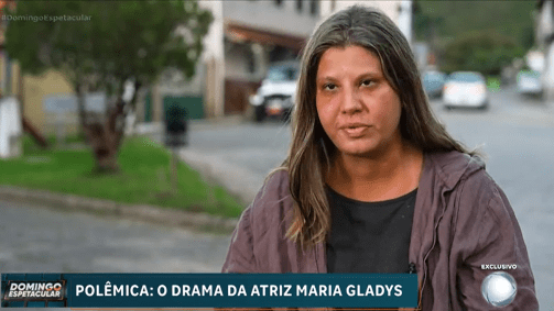 Maria Theresa, filha de Maria Gladys, deu entrevista do Domingo Espetacular, da Record TV, no domingo (20)