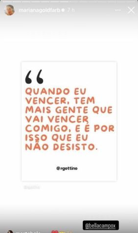 Mariana Goldfarb marca Bella Campos em post após confusão com Cauã Reymond • Instagram/Mariana Goldfarb