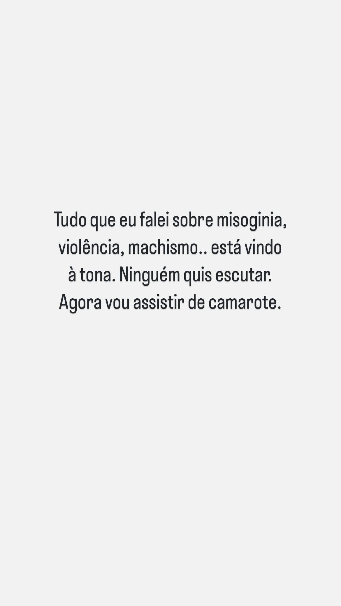 Mariana Goldfarb escreve suposta indireta a Cauã Reymond • Instagram/Mariana Goldfarb