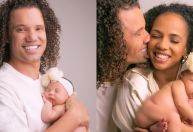 Maycon Cosmer, 1º eliminado do BBB24, posa com filha em ensaio de Páscoa