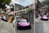 Filho de Deolane Bezerra chama atenção com McLaren na Rocinha