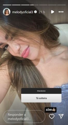 MC Melody anunciou o fim do namoro pelas redes sociais • Instagram/Melody