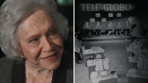 Nathalia Timberg foi a primeira apresentadora de um telejornal da TV Globo