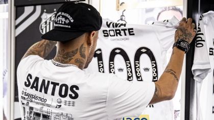 Neymar enfrenta o Atlético-MG com a camisa 100