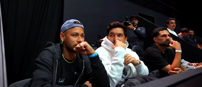 Neymar com os &quot;parças&quot; Gil Cebola e Pedro Lopes na Kings League