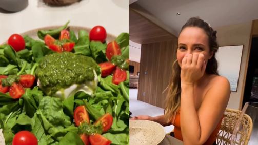 Diogo Nogueira fez um jantar surpresa no aniversário de Paolla Oliveira