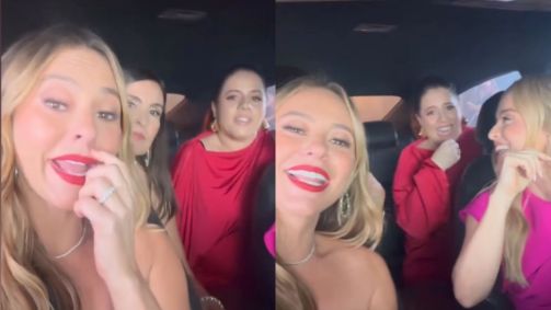 Paolla Oliveira faz vídeo com Angélica, Fátima Bernardes e Tati Machado
