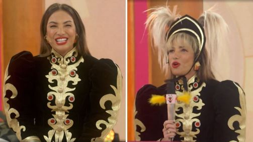 Patricia Poeta se transforma em Xuxa no Encontro