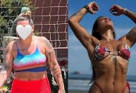 Filha de Maurício Mattar mostra antes e depois de perder 15kg