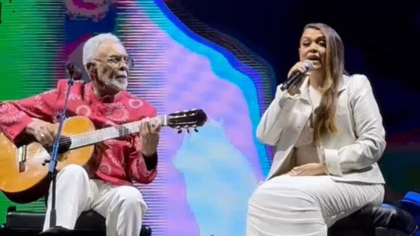 Preta Gil participou de show da turnê "Tempo Rei", de Gilberto Gil • Instagram/Preta Gil
