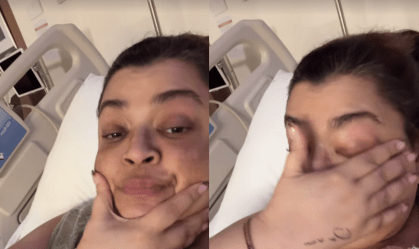 No vídeo publicado nos Stories da cantora, ela diz que os amigos estão “trocando o bastão” do revezamento do acompanhamento no hospital