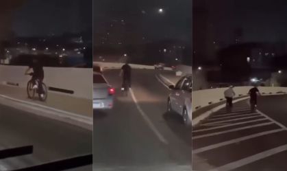 Vídeo: Ladrão furta motoristas presos no trânsito na zona leste de SP