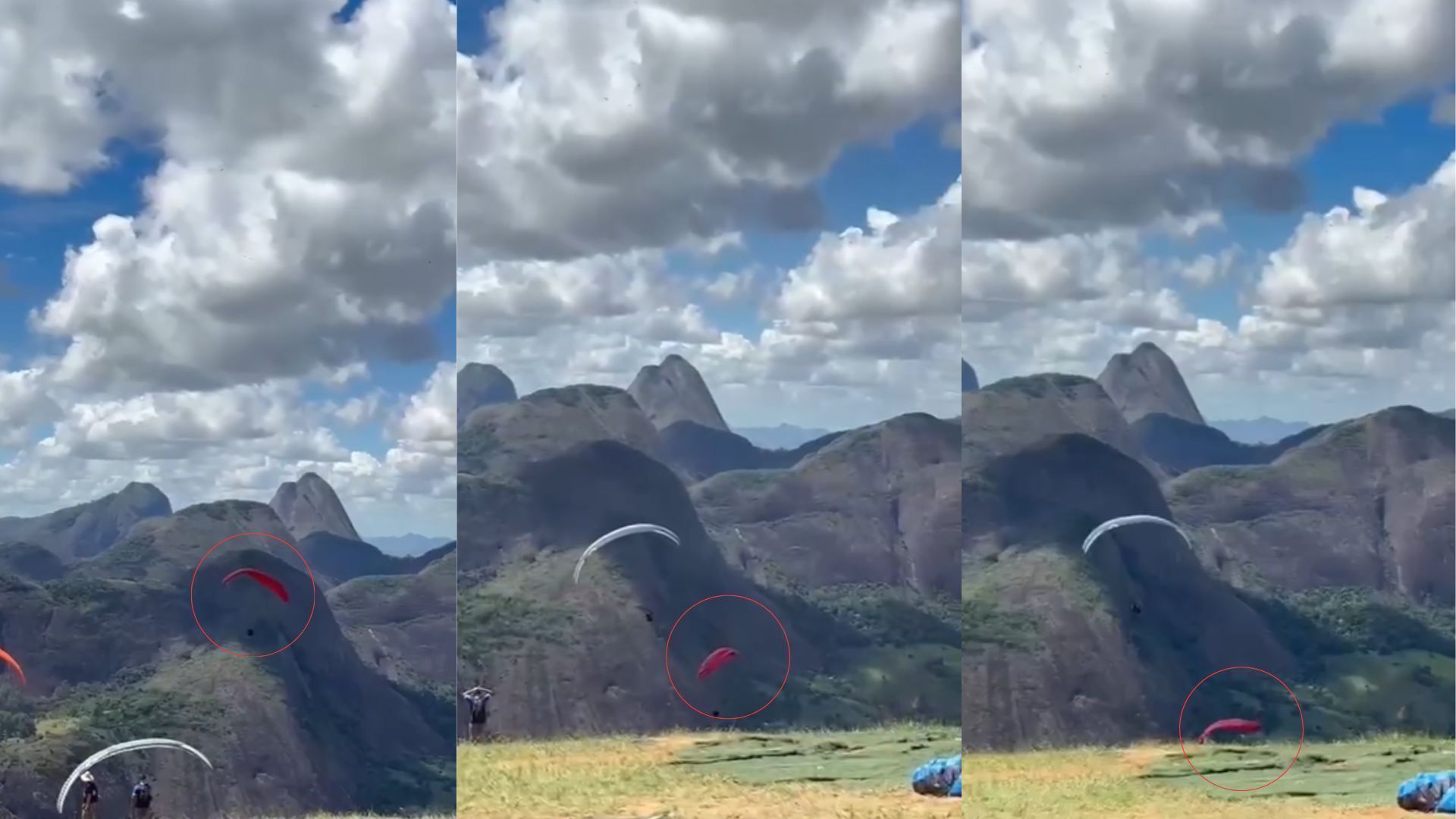 Piloto de parapente se descontrola e cai em mata durante campeonato no ES