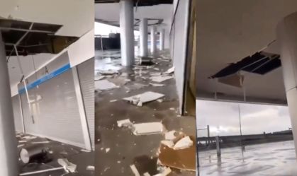 Vídeo: Temporal causa estragos na Arena do Grêmio em Porto Alegre