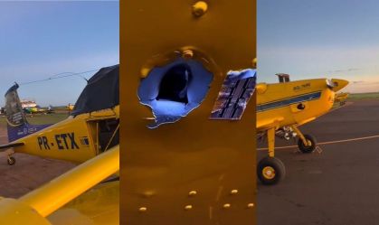 Avião é atingido por tiro durante voo na zona rural de Goiás
