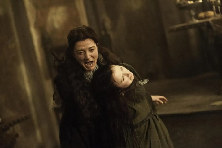 Cena do episódio "Casamento Vermelho" de "Game of Thrones" • Reprodução