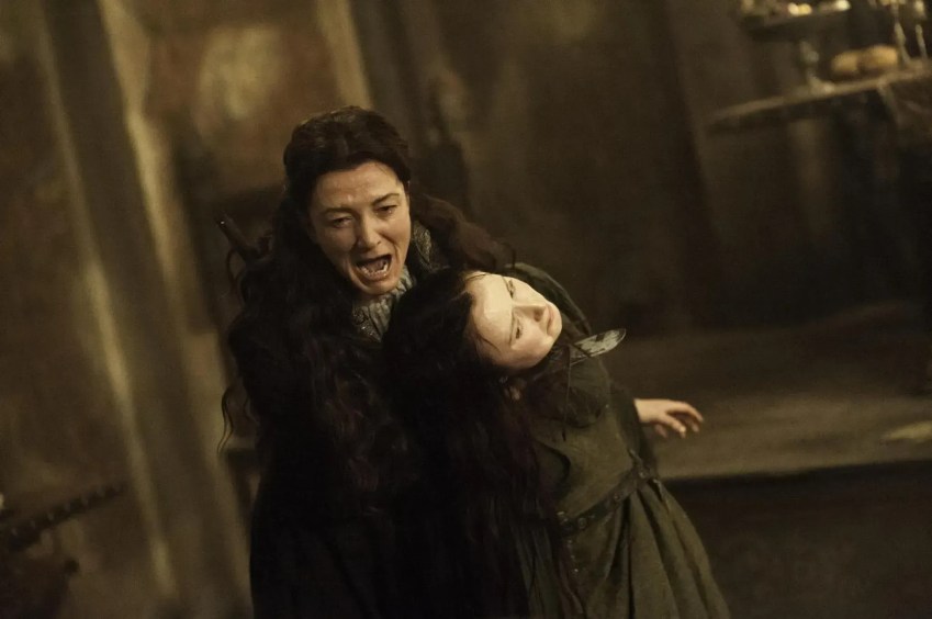 Cena do episódio "Casamento Vermelho" de "Game of Thrones" • Reprodução