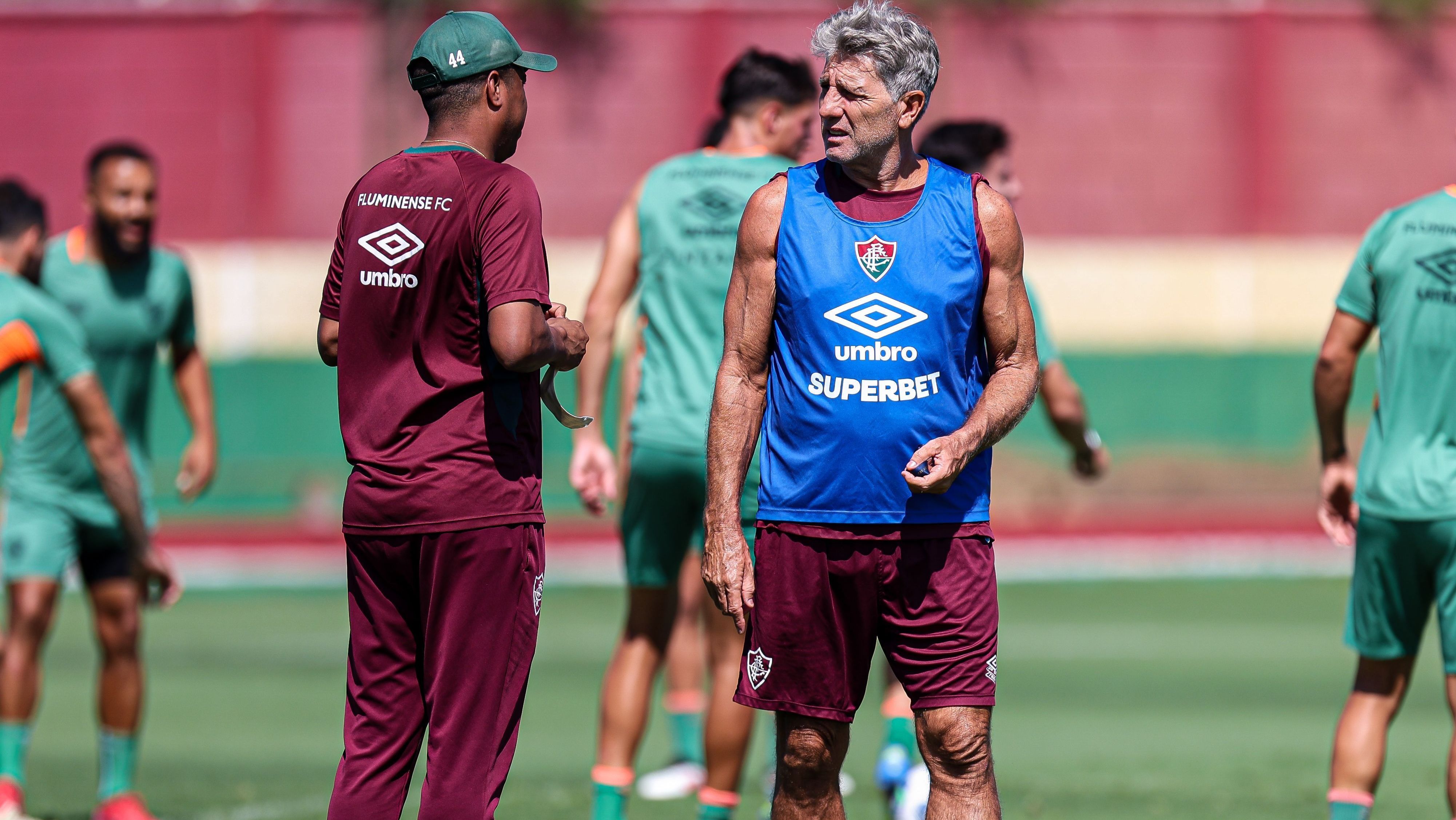 Renato Gaúcho em treino do Fluminense