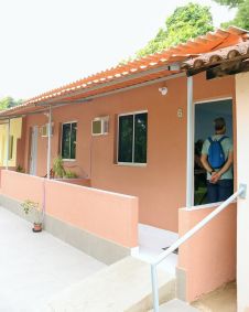 Casa de Marcos Oliveira no Retiro dos Artistas, construída com doações da colega de &quot;A Grande Família&quot;, Marieta Severa