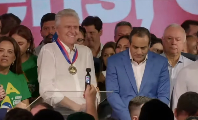Ronaldo Caiado durante lançamento de candidatura à Presidência