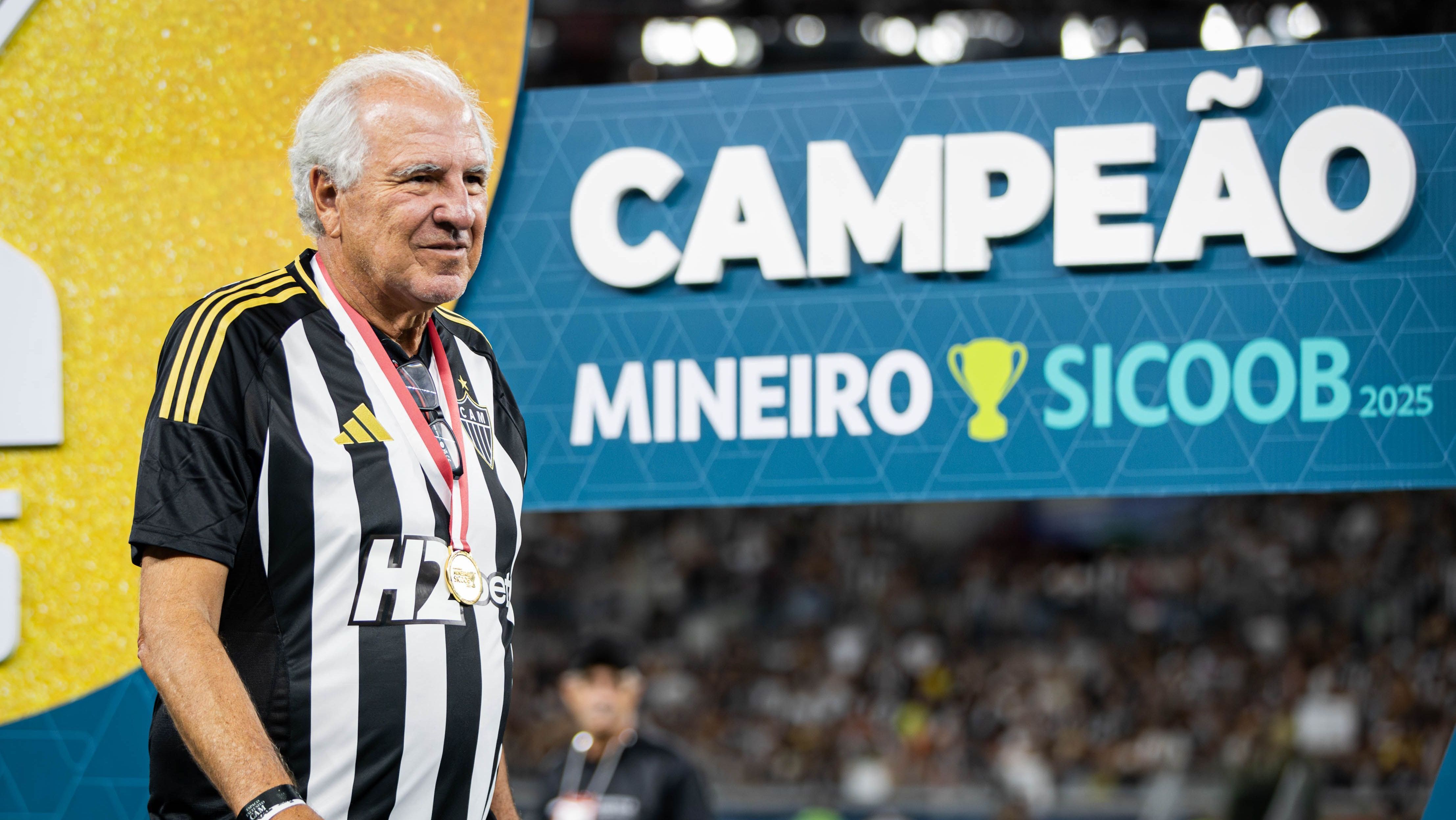 Rubens Menin após a conquista do Campeonato Mineiro pelo Atlético em 2025
