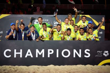 Seleção Brasileira foi a campeã da Copa do Mundo Fifa de Futebol de Areia 2024