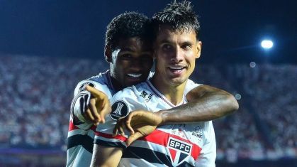Ferreirinha marcou duas vezes no empate do São Paulo com o Alianza Lima