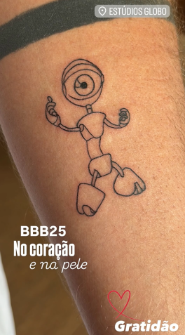 Tatuagem de Edilberto, do BBB25 • Reprodução/Instagram